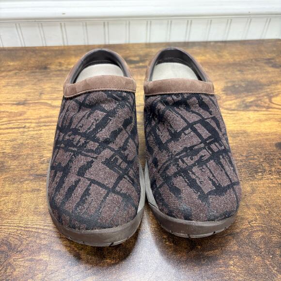 Merrell Size 8.5 Encore Clog Comfort Shoes Cushioned Brown Black Mule Slip On - Picture 2 of 12